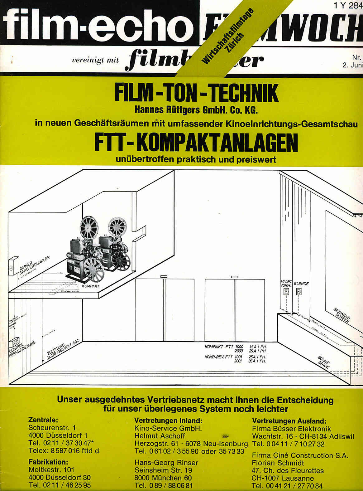 FILM-ECHO FILMWOCHE magazine side cover Issue 30/31 2 June 1978