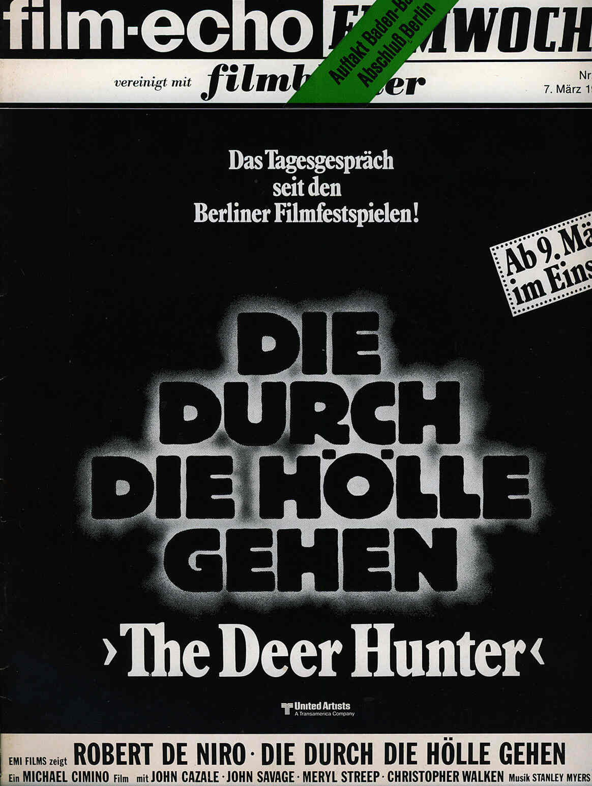 FILM-ECHO FILMWOCHE magazine side cover Issue 14 7 March 1979