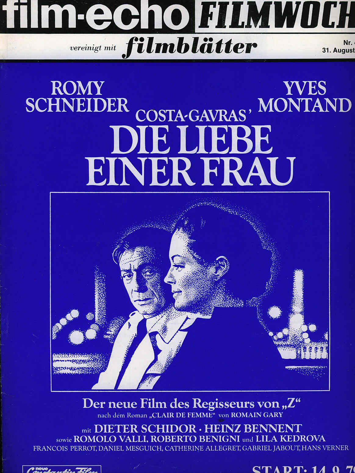 FILM-ECHO FILMWOCHE magazine side cover Issue 47/48 31 August 1979