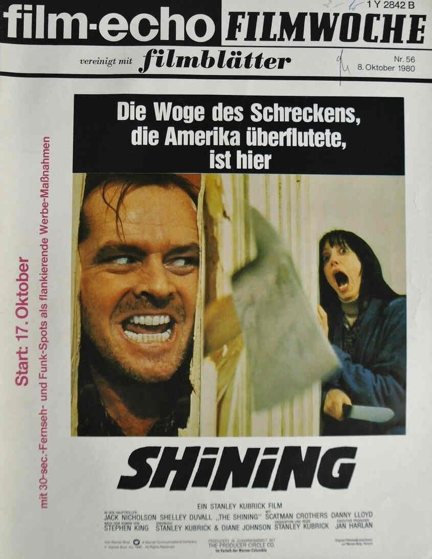 FILM-ECHO FILMWOCHE magazine side cover Issue 56 8 October 1980