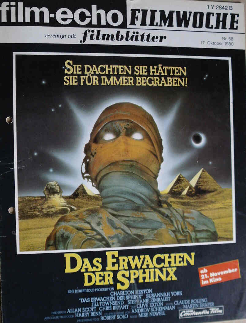 FILM-ECHO FILMWOCHE magazine side cover Issue 58 17 October 1980