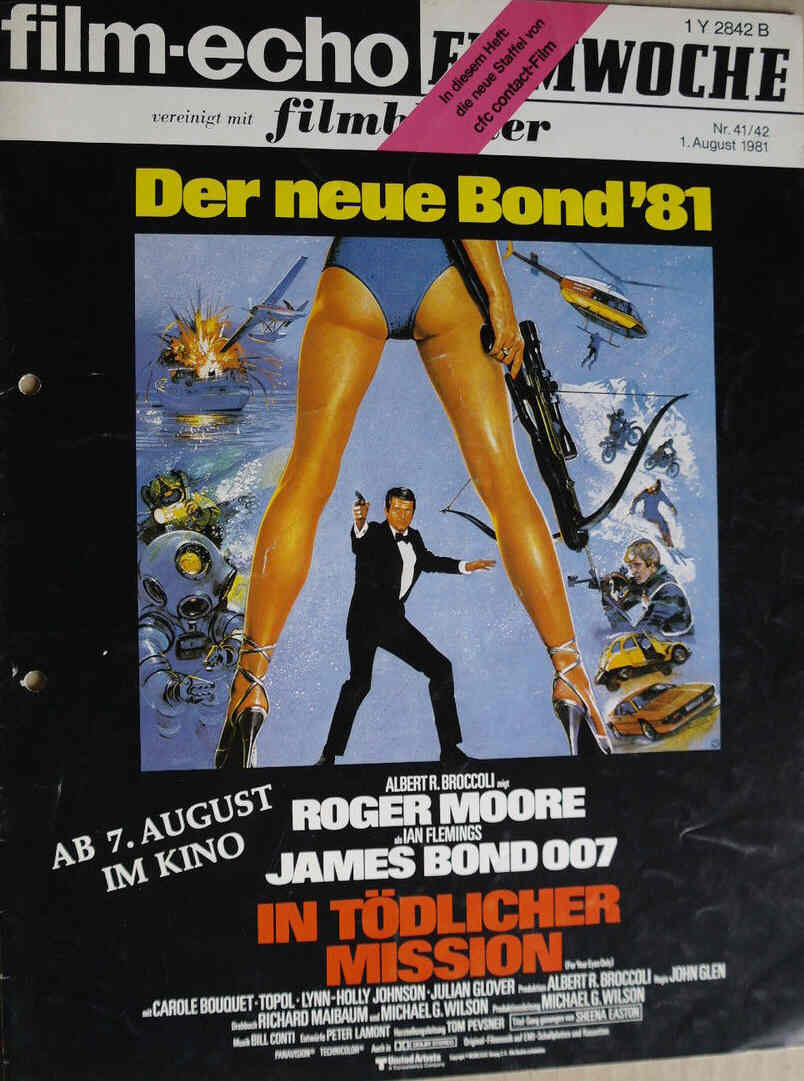 FILM-ECHO FILMWOCHE magazine side cover Issue 41/42 1 August 1981