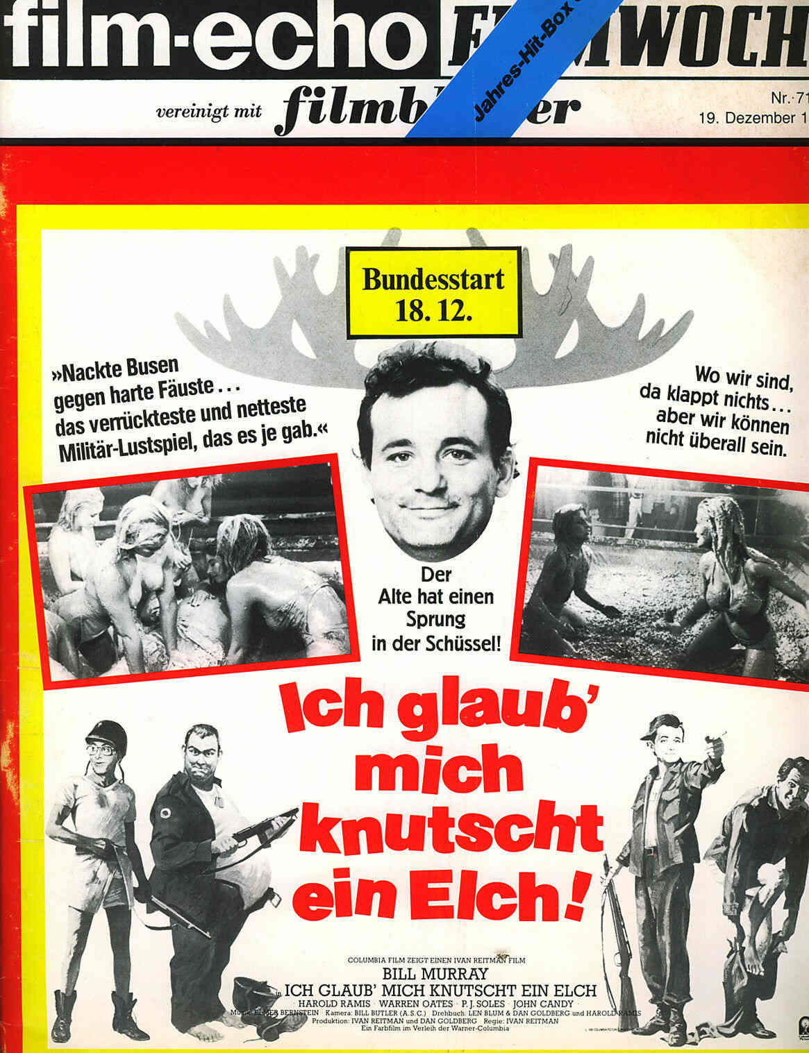 FILM-ECHO FILMWOCHE magazine side cover Issue 71/72 19 December 1981