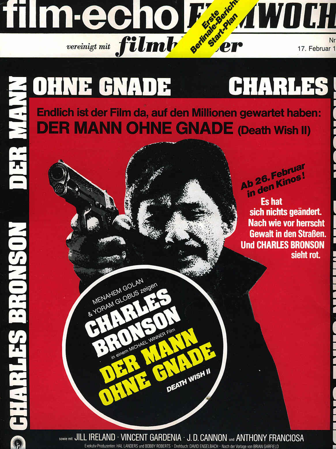 FILM-ECHO FILMWOCHE magazine side cover Issue 10 17 February 1982