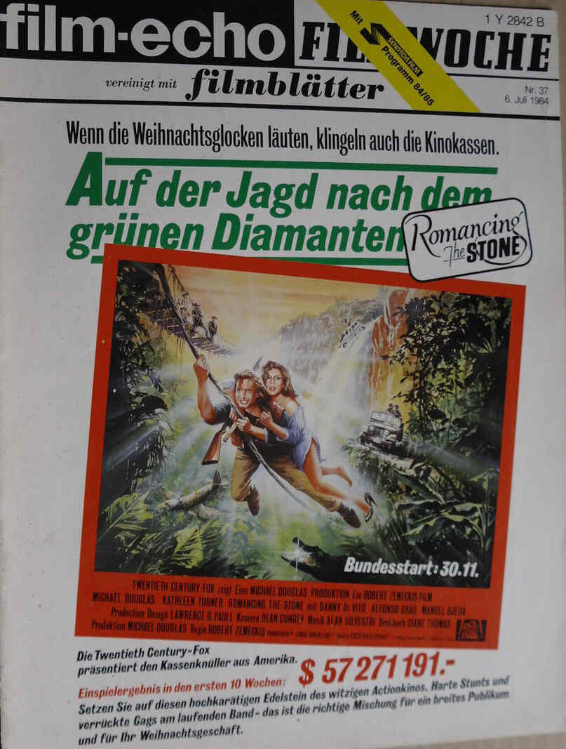 FILM-ECHO FILMWOCHE magazine side cover Issue 37 6 July 1984