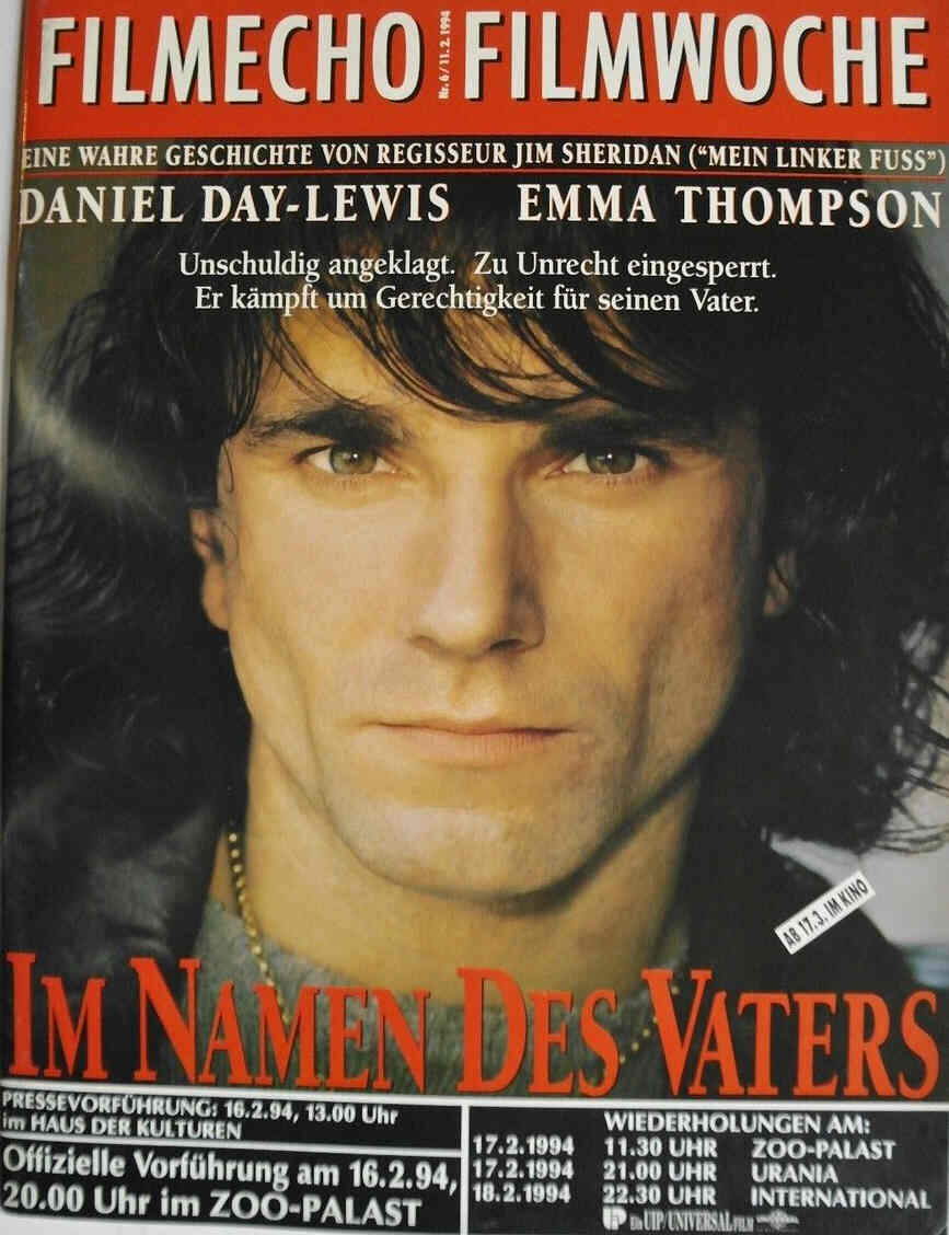 FILM-ECHO FILMWOCHE magazine side cover Issue 6 11 February 1994