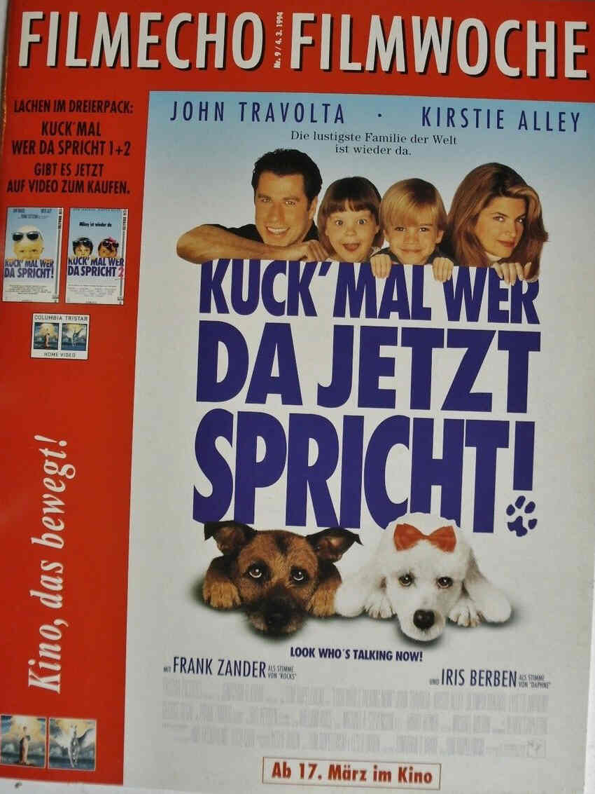 FILM-ECHO FILMWOCHE magazine side cover Issue 9 4 March 1994