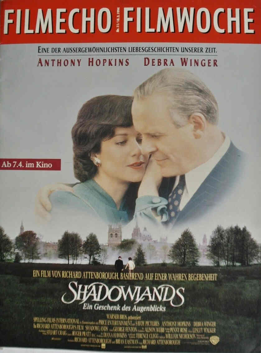 FILM-ECHO FILMWOCHE magazine side cover Issue 11 18 March 1994