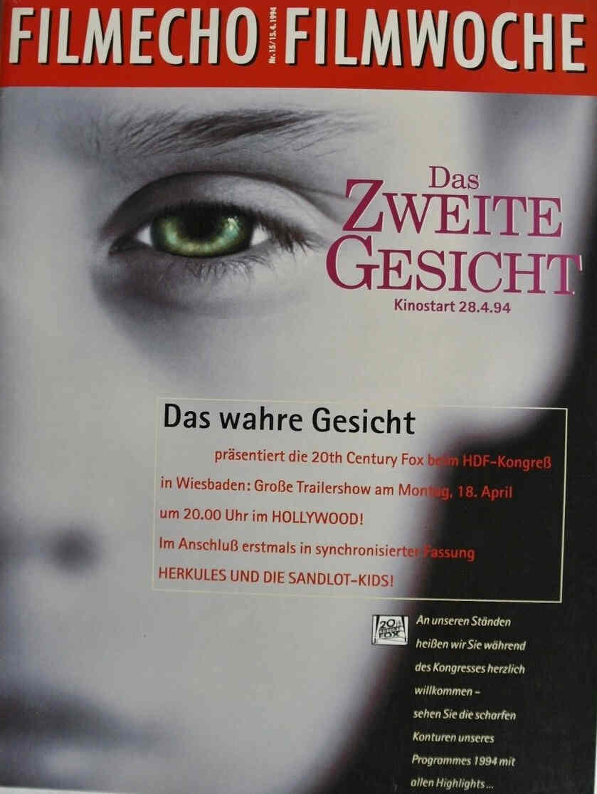 FILM-ECHO FILMWOCHE magazine side cover Issue 15 15 April 1994