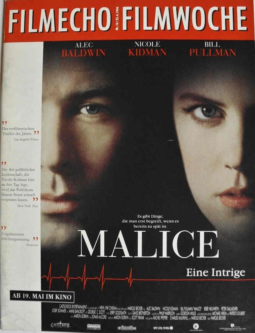 FILM-ECHO FILMWOCHE magazine side cover Issue 16 22 April 1994
