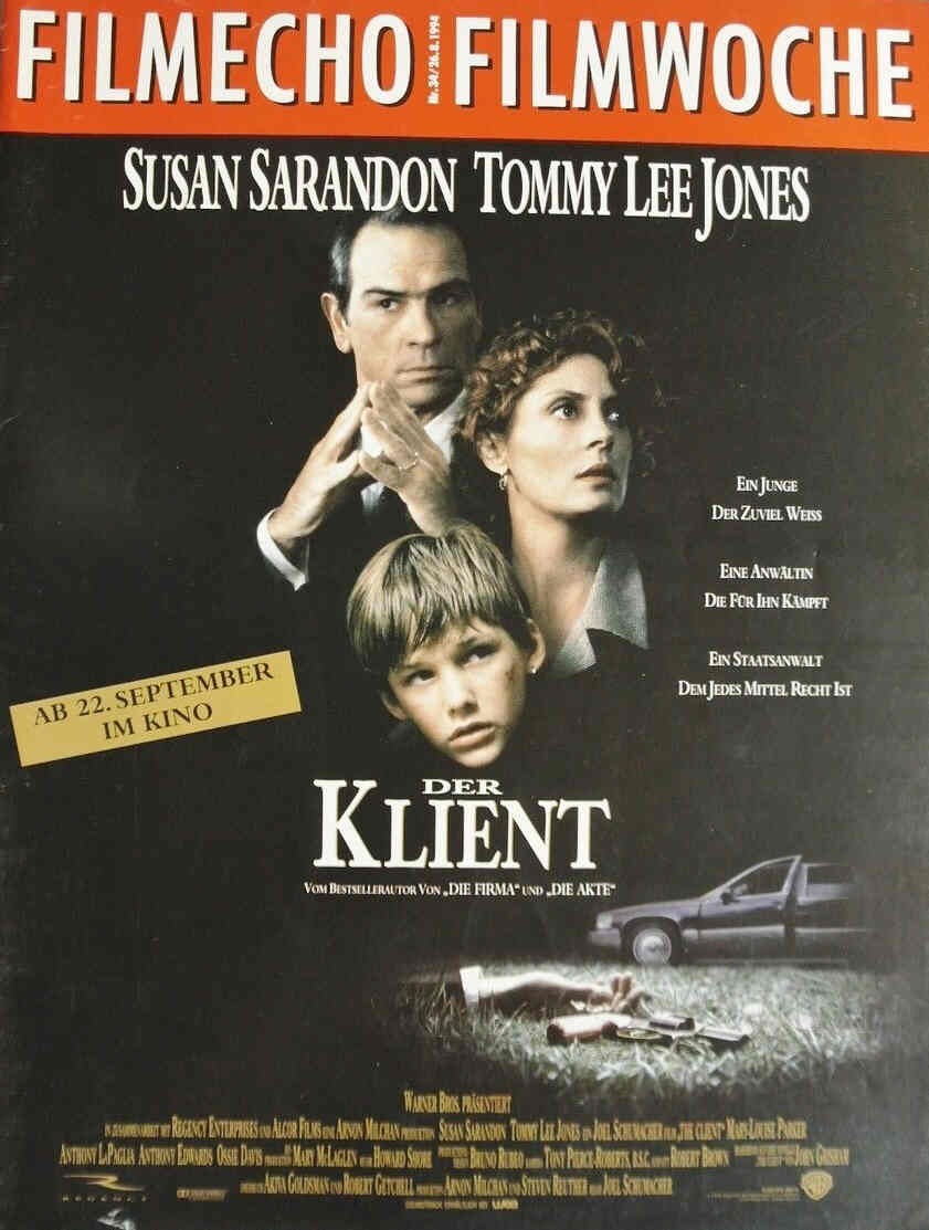 FILM-ECHO FILMWOCHE magazine side cover Issue 34 26 August 1994
