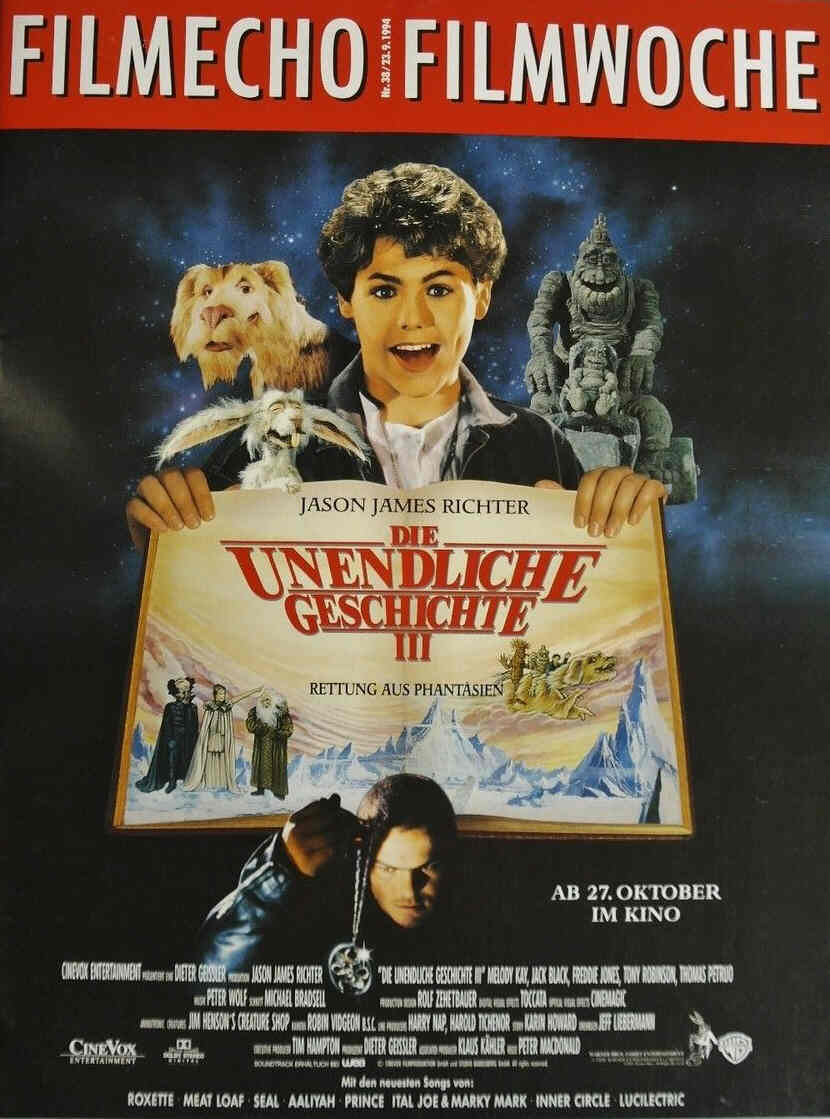 FILM-ECHO FILMWOCHE magazine side cover Issue 38 23 September 1994