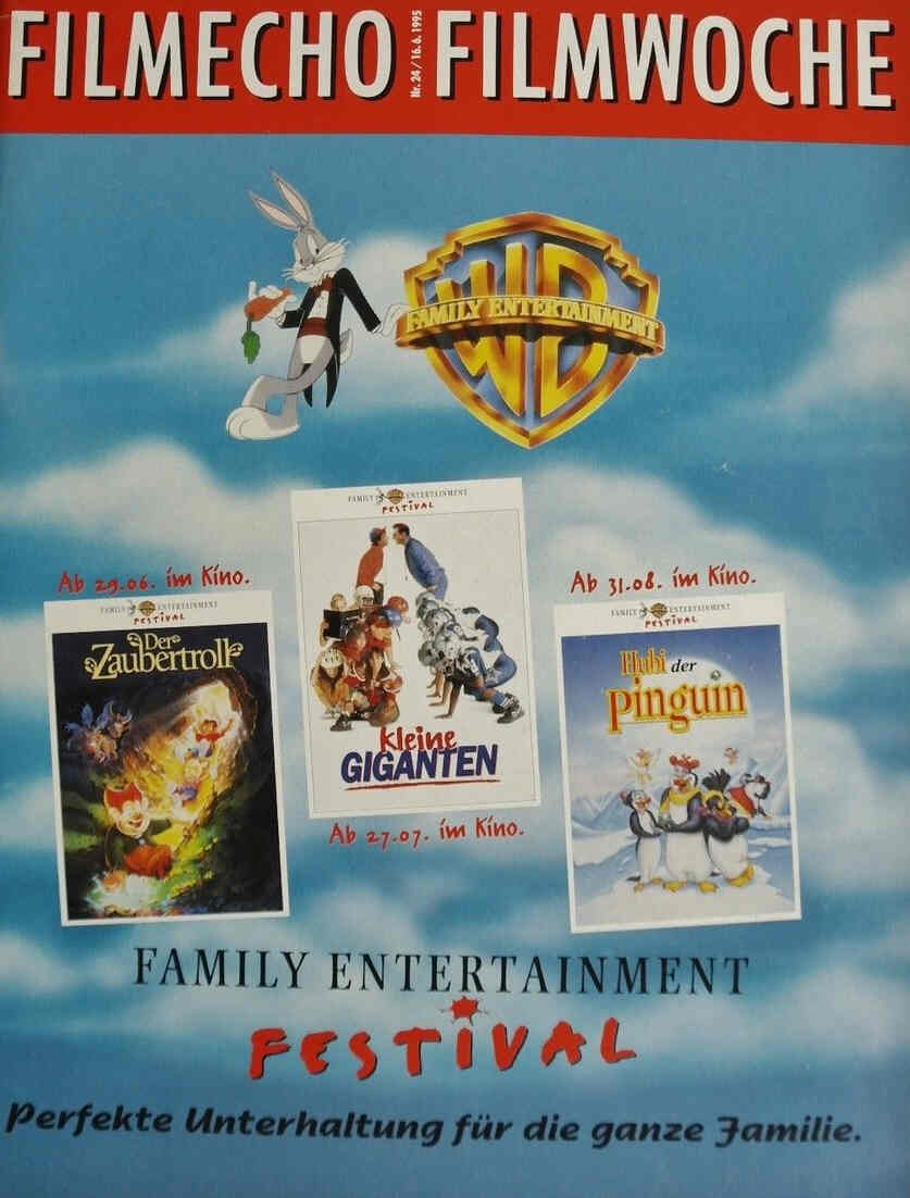 FILM-ECHO FILMWOCHE magazine side cover Issue 24 16 June 1995