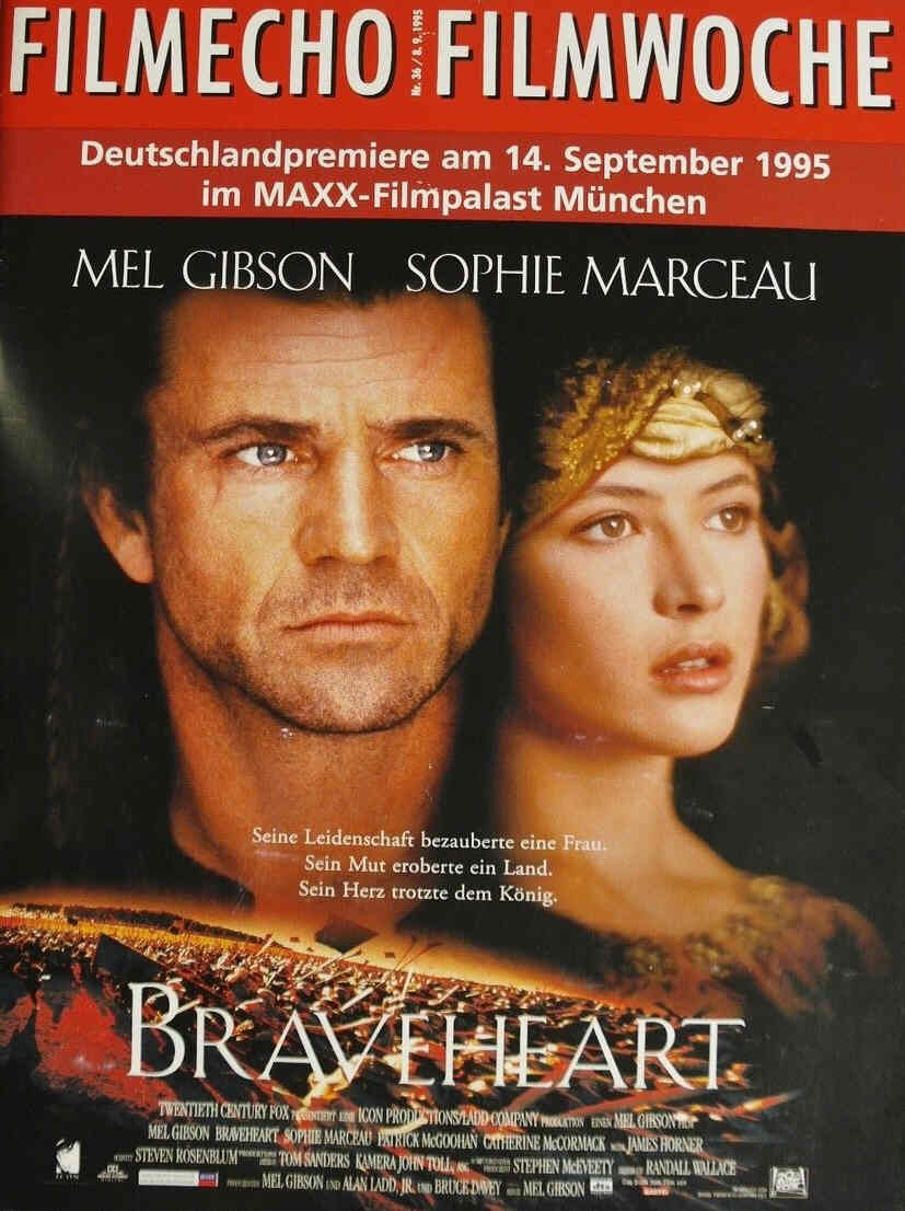 FILM-ECHO FILMWOCHE magazine side cover Issue 36 8 September 1995