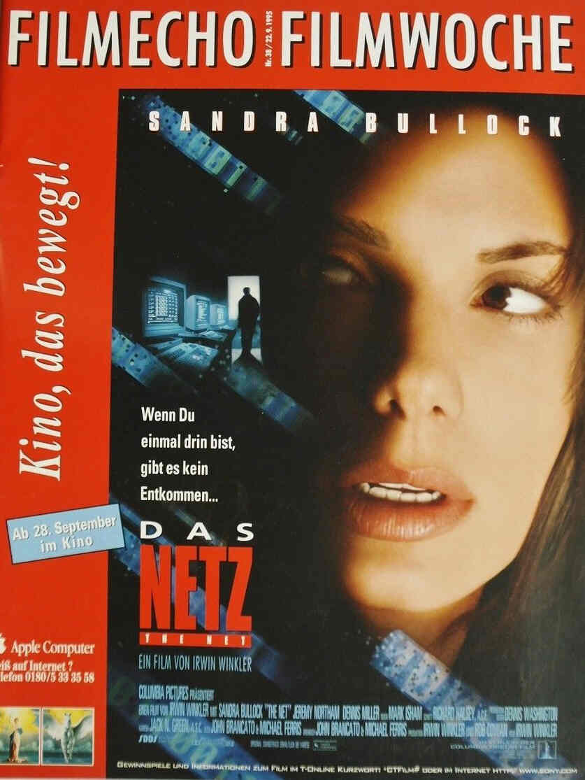 FILM-ECHO FILMWOCHE magazine side cover Issue 38 22 September 1995