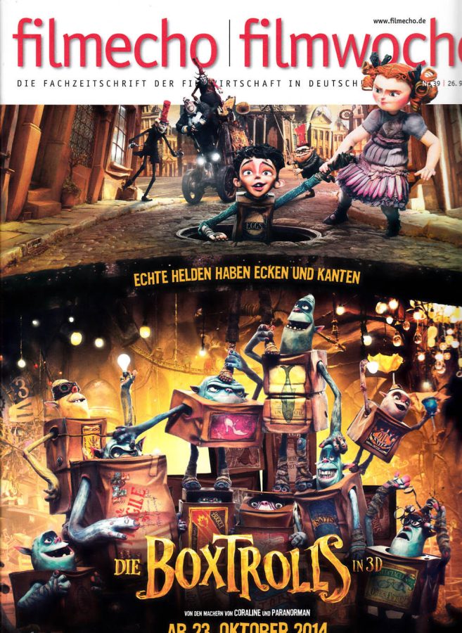 FILM-ECHO FILMWOCHE magazine side cover Issue 39 26 September 2014