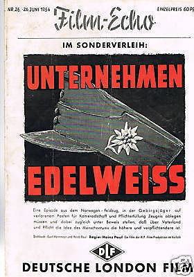 FILM-ECHO FILMWOCHE magazine side cover Issue 26  1954