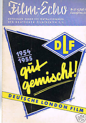 FILM-ECHO FILMWOCHE magazine side cover Issue 28  1954