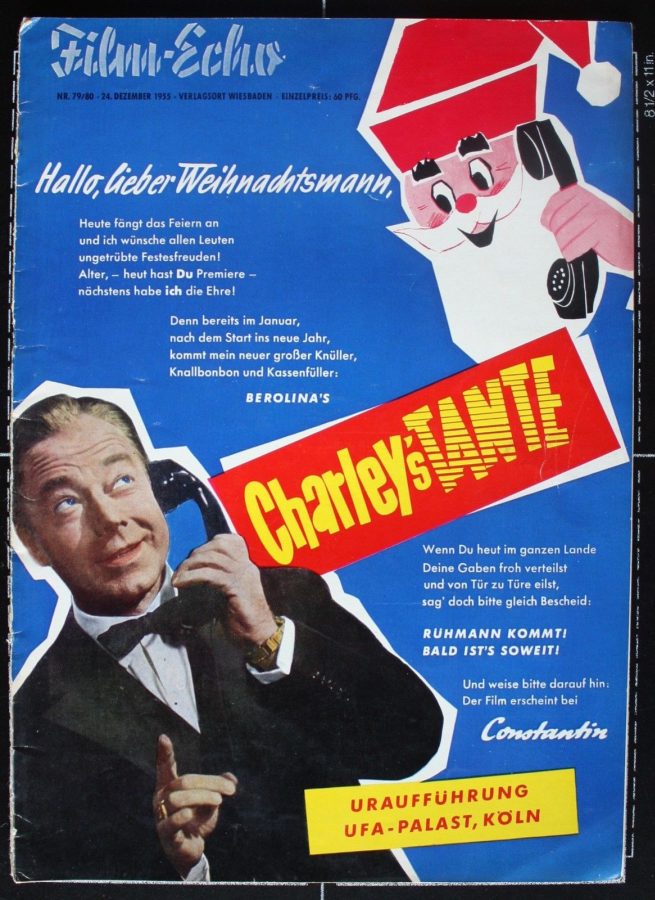 FILM-ECHO FILMWOCHE magazine side cover Issue 79/80 24 December 1955