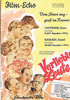 FILM-ECHO FILMWOCHE magazine side cover Issue 6  1955