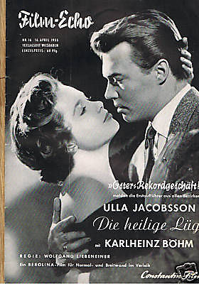 FILM-ECHO FILMWOCHE magazine side cover Issue 16  1955