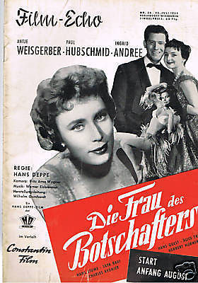 FILM-ECHO FILMWOCHE magazine side cover Issue 36  1955