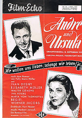 FILM-ECHO FILMWOCHE magazine side cover Issue 48  1955