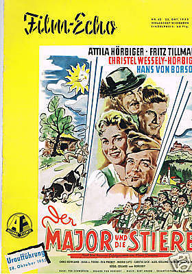 FILM-ECHO FILMWOCHE magazine side cover Issue 62  1955