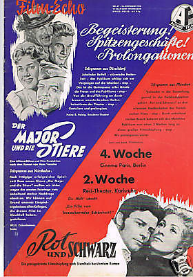 FILM-ECHO FILMWOCHE magazine side cover Issue 69  1955
