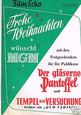 FILM-ECHO FILMWOCHE magazine side cover Issue 72  1955