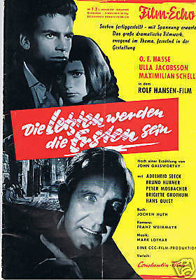FILM-ECHO FILMWOCHE magazine side cover Issue 1/2  1957