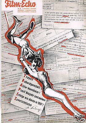 FILM-ECHO FILMWOCHE magazine side cover Issue 3  1957