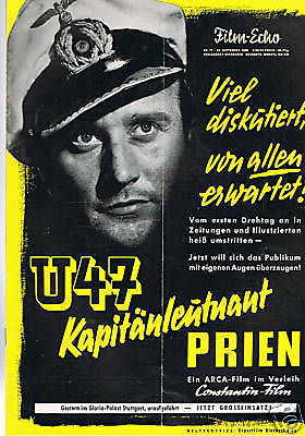 FILM-ECHO FILMWOCHE magazine side cover Issue 77  1958