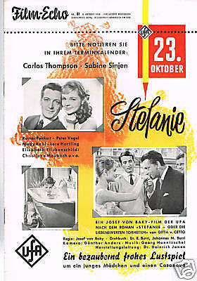 FILM-ECHO FILMWOCHE magazine side cover Issue 81  1958
