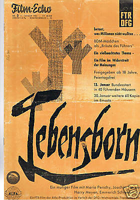 FILM-ECHO FILMWOCHE magazine side cover Issue 3  1961