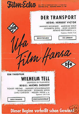 FILM-ECHO FILMWOCHE magazine side cover Issue 13  1961