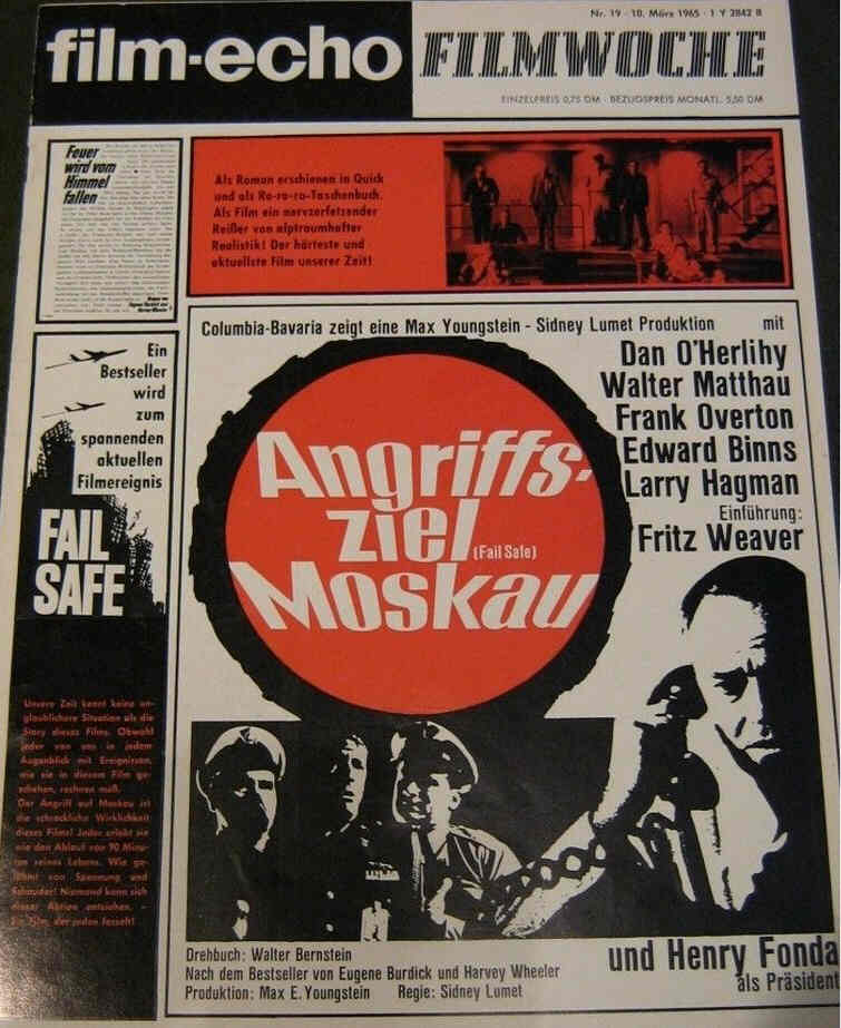 FILM-ECHO FILMWOCHE magazine side cover Issue 19 10 March 1965
