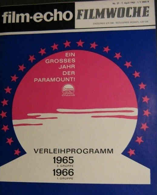 FILM-ECHO FILMWOCHE magazine side cover Issue 27 7 April 1965