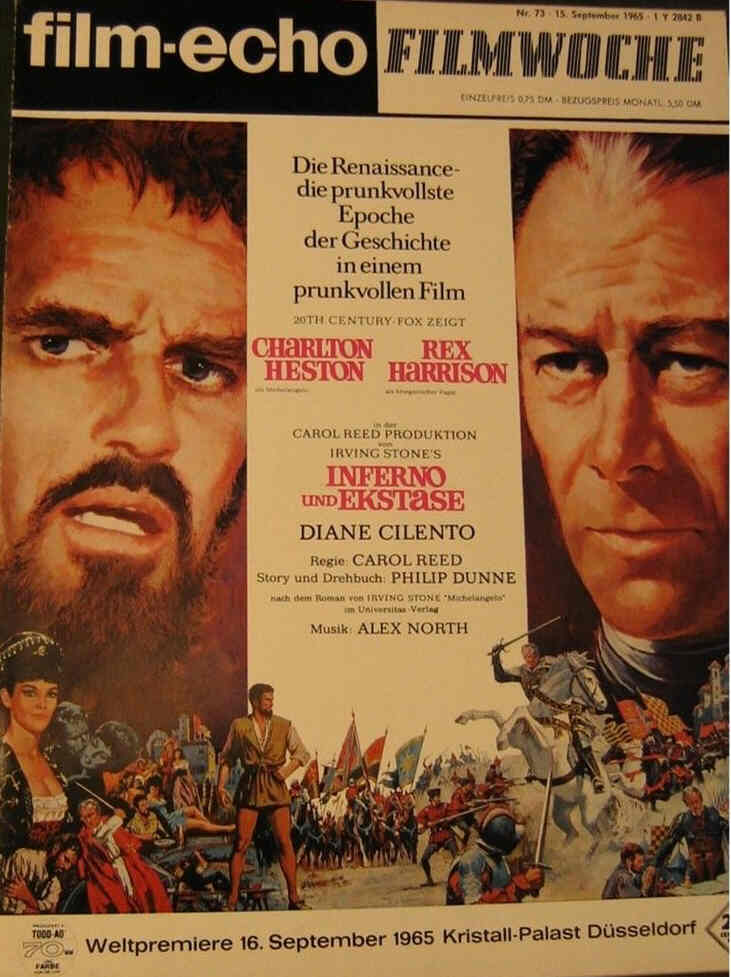 FILM-ECHO FILMWOCHE magazine side cover Issue 73 15 September 1965