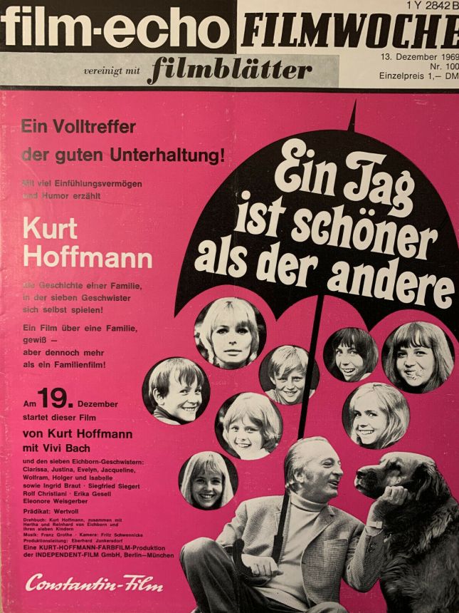 FILM-ECHO FILMWOCHE magazine side cover Issue 100 13 December 1969