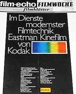 FILM-ECHO FILMWOCHE magazine side cover Issue 83  1970