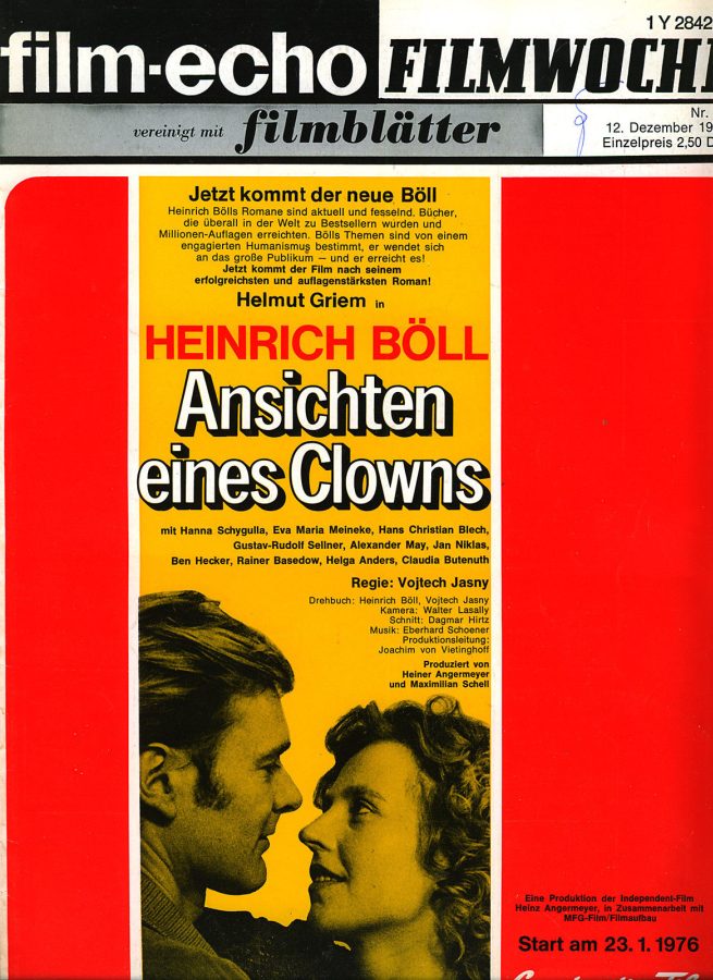 FILM-ECHO FILMWOCHE magazine side cover Issue 69 12 December 1975