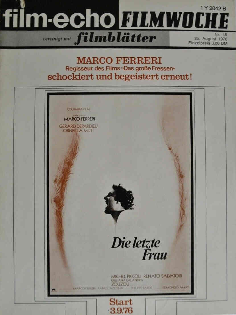 FILM-ECHO FILMWOCHE magazine side cover Issue 46 25 August 1976