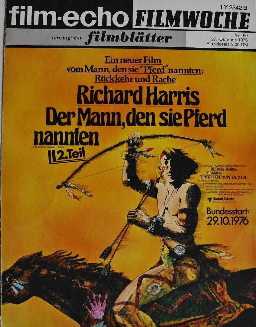 FILM-ECHO FILMWOCHE magazine side cover Issue 60 27 October 1976