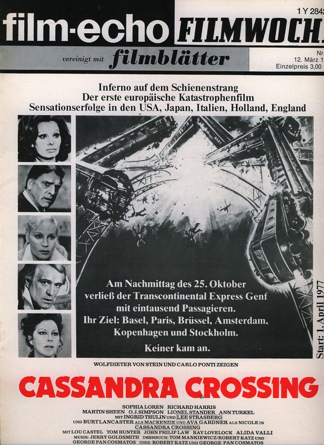 FILM-ECHO FILMWOCHE magazine side cover Issue 15 12 March 1977