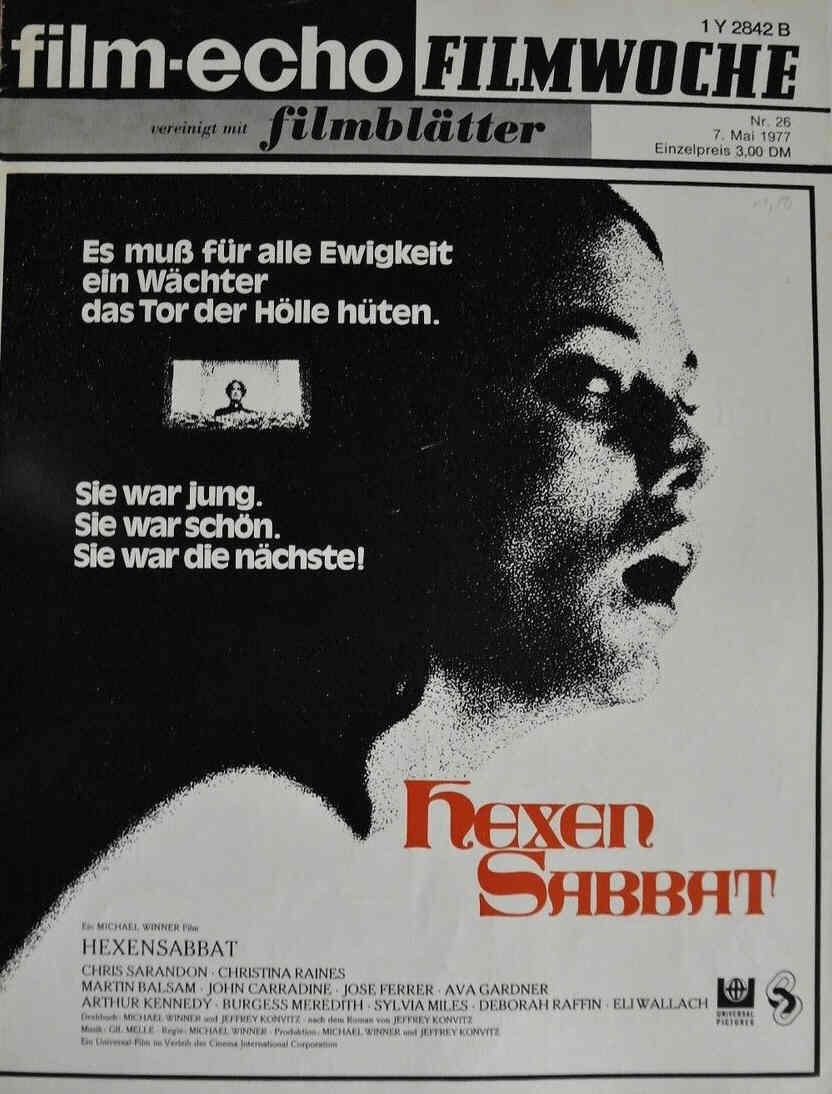 FILM-ECHO FILMWOCHE magazine side cover Issue 26 7 May 1977