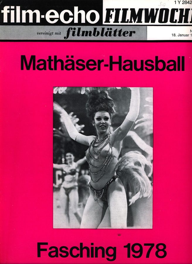 FILM-ECHO FILMWOCHE magazine side cover Issue 3 18 January 1978