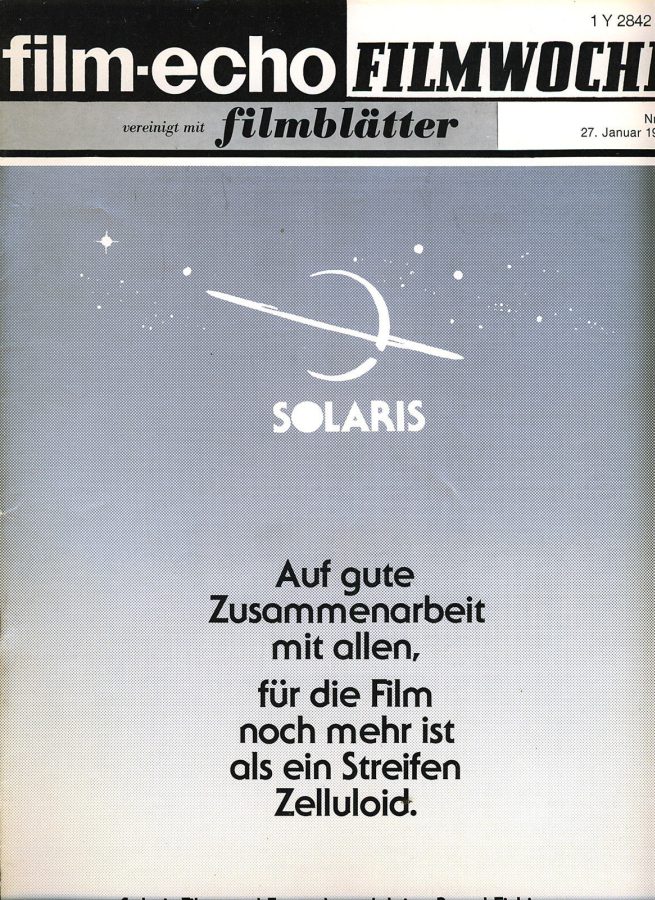 FILM-ECHO FILMWOCHE magazine side cover Issue 5 27 January 1978