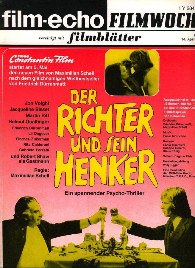 FILM-ECHO FILMWOCHE magazine side cover Issue 21 14 April 1978