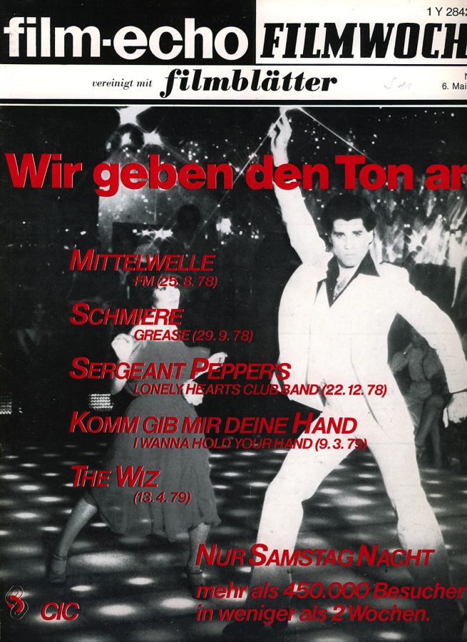FILM-ECHO FILMWOCHE magazine side cover Issue 25 6 May 1978